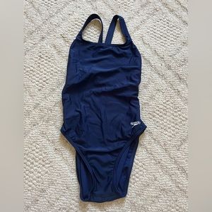Competitive navy 8/34 Speedo racing suit, BRAND NEW W/TAGS